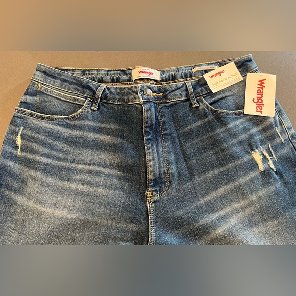 Wrangler High Rise Bold Bootcut Jeans 33x32 Size 16 Western Cowgirl Rodeo NWT - Picture 3 of 7
